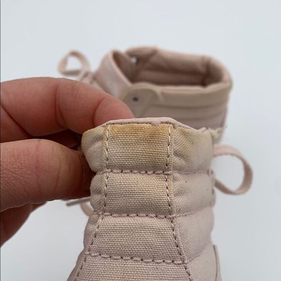 Vans Women's High-Top Sneakers - light baby pink monochromatic size 6 - Picture 8 of 11